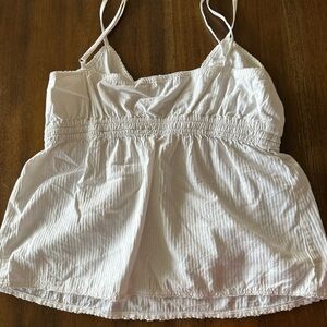 Brandy Melville Cream V-Neck Top
